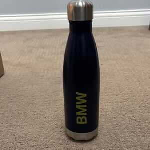 BMW Navy Water Bottle with Lime Logo